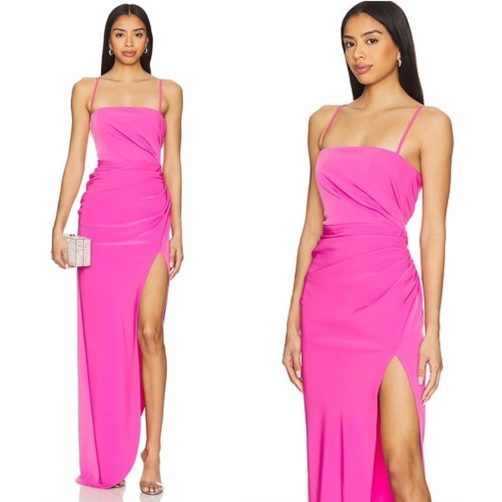 Lovers And Friends Sabrina Maxi Pink Dress Gown